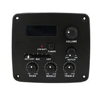 Odorkle Acoustic Guitar Pickup Kit with Tuner Function Multi-Function Volume Control Bass Midrange Treble for Acoustic Classical Guitars