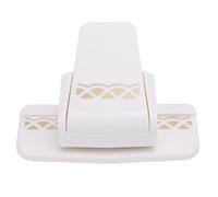 Odorkle Border Punch Craft Embossing Punch, Plastic Paper Edge Cutter for Scrapbook Greeting Card, Flower Design Wedding Decoration Crafting Tool with Ergonomic Handle