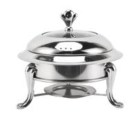 Odorkle Chafing Dish Buffet Set, Stainless Steel Buffet Warmer with Fuel Holder and Lid, Fast Heating Portable Catering Warmer, for Wedding Banquet Hot Pot Party Gatherings (24cm)