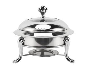 Odorkle Chafing Dish Buffet Set, Stainless Steel Buffet Warmer with Fuel Holder and Lid, Fast Heating Portable Catering Warmer, for Wedding Banquet Hot Pot Party Gatherings (24cm)