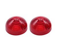 Odorkle Clear Side Light Cover ABS Lens Cover 2pcs Replacement Side Light Lenses Clear Red Amber Fit for 90 110 for Repair and Daily Driving (Red)