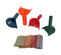 Odorkle Counting Tubes Set, Plastic Money Sorters with Color Coded Tubes for Quarters, Dimes, Nickels and Pennies for Home and Business Organizing