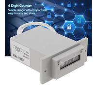 Odorkle CSK6-YKW 6 Electronic Counter Electromagnetic Counter, 6 Digit Pulse,Pulse Module 24vac Impulse Digit Electromagnetic (AC220V)