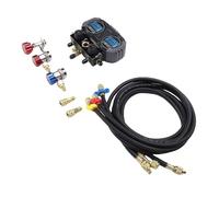 Odorkle Digital AC Manifold Set, Car Air Conditioning Refrigerant Charging Kit with Electronic Crashproof Pressure Tester for R134a R12 R22 HVAC Automotive Recharge Tool