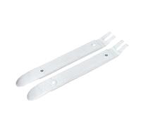 Odorkle Dual Purpose Steel Pry Bar 4140 Chrome Plated Multi Function Trim Removal Tool Panel Removal Tool Fastener Remover with Super Thin Arc Tip for Automotive Marine Applications