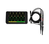 Odorkle Handheld Oscilloscope Signal Generator, ABS Digital Oscilloscope 50MHz S 128Kpts 3.5 Inch IPS Screen for Automotive Testing Field Repair Lab Use