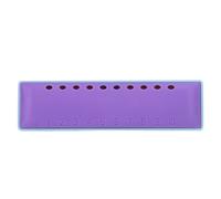 Odorkle Harmonica C Key, Resin 10 Hole Diatonic Mouth Organ with Professional Tuning, Compact 10.5 X 3 X 2cm, for Kids Beginners Adults Blues Music Practice and Band Use (Bicolor-Purple)