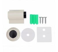 Odorkle Magnetic Door Stopper Set, Matte White No Drill, Zinc Alloy Heavy Duty Floor Mounted Door Catch with Adhesive and Screws