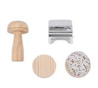 Odorkle Mini Darning Tool Kit Beech Wood Weaving Loom with 50 Threads 12 | AUNMAS Mini Darning Tool Kit Beech Wood Weaving Loom with 50 Threads 12 Needles 3 Replacement Pins for Mending Socks Jeans