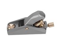 Odorkle Mini Low Angle Block Plane Gray, Aluminum Woodworking Hand Planer for Trimming and Smoothing, Adjustable Mouth Small Thicknessing Tool for Wood Leather Microscale Model