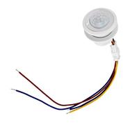 Odorkle MR Series Infrared Motion Sensor Control Switch Automatic LED Sensor Switch 85 to 265V 1 to 40W 4 10m Sensing 40s Delay for Hallway Closet Stair Light Users (MR-HW08F 45mm long, 40mm diameter)