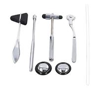 Odorkle Neurological Hammer Set 5 Pack Stainless Steel Percussion Reflex Test Exam Tool