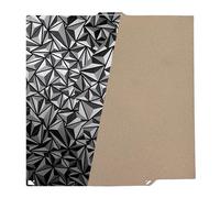 Odorkle PEI PEO Build Plate Flexible Textured and Glossy Print Hot Bed Platform with PEO Patterns for Carbon 3D Printer 260 X 271mm