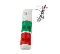 Odorkle Red Green Beacon Light, LED Warning Lamp with Dual Color | ABS+AS Housing, Compact 428g, AC Alarm Beacon Bulb, -5°C to 70°C, Mechanical Equipment Use