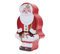 Odorkle Santa Candy Box Iron Xmas Themed Money Box with Portable Storage for Holiday Party Festive Decor Gifts Chocolates Cookies and Small Treasures