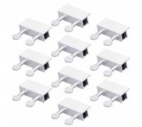 Odorkle Sliding Window Locks, Aluminum Alloy Adjustable Window Stopper with Rubber Lining, No Drill Installation, Ventilation Control, for Sliding Doors Home Child Pet Safety