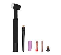 Odorkle TIG Welding Torch Head, Gas Valve Control TIG Torch Parts for WP17 Series, with Air Cooling for 150A Welding Current, Ideal for Mainstream Brands, Made of ABS + (WP-17F)