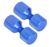 Odorkle Two Hole Flange Alignment Pin, 6061 Aluminum Flange Wizard Tool M12 Thread for 0.5 to 14in 150LB Flanges, Lightweight Double Hole Design for Pipe Work on Automotive Ships Machinery (Blue)