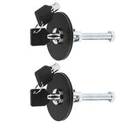 Odorkle Universal Hood Lock Kit Aluminum Alloy Engine Hood Cover Lock with Key Pin 2 Pack Tight Fastening Easy Switch for Rally Cars Track Use Front (Black)