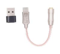 Odorkle USB to 3.5mm DAC Cable Copper Silver Alloy Type C Adapter with | USB to 3.5mm DAC Cable Copper Silver Alloy Type C Adapter with Digital Decoding Amplifier Chip for Phones Headphones