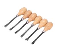 Odorkle Wood Carving Chisel Set, Beech Handle Wood Carving Set with 6 Steel Blade Profiles, Ergonomic Portable Chisel Kit for Woodworking Artists Beginners