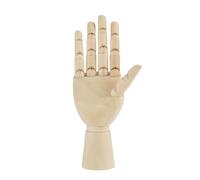 Odorkle Wooden Hand Model, Mannequin Hand Flexible Movable Fingers Manikin Figure, Ideal for Arts Drawing, Sketching, Painting, with Joints and Fingers, for Learning and Decoration (Wooden)
