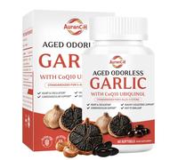 Odorless Aged Garlic Extract Softgels, Or Garlic Extract Capsules 600mg Aged Garlic Extract Per Serving | with CoQ10 Ubiquinol | Dietary Supplement, 60 Count, 1 Month Supply