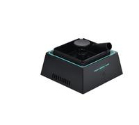 Odorless Desktop Ashtray - Smart Sensor Air Purifier with Carbon+HEPA, 12H Battery for Balcony Smoke Control (Black)