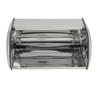 Odorless Simple Bread Storage Box, Large Capacity Bread Bin Frosted Stainless Steel Bread Container with Top Lid and Front Window for Homemade Cakes, Buns, Pastries, Pancakes, and Cookies