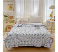 Odot 2.5 Tog Coverless Duvet for Single Double King Size, Summer Duvet No Cover Cosy and Lightweight Quilt Breathable Bedspreads Quilted Throw for Beds (150 * 200cm,Small Orchid)