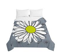 Odot 3D Daisy Quilted Bedspread Throw Soft Microfiber Coverlet Quilt, Quilted Coverlets Lightweight Comforter Sofa Bed Cover Bedding for Double King (Graffiti painting,180x220cm)