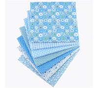 Odot 7pcs Fat Quarters Fabric Bundles, DIY Textile Fabric Sheets for Craft Soft Thick Material for Sewing Patchwork Crafting Multi-Colour Felt Material for Crafts & Home Décor (50x50cm,Blue)
