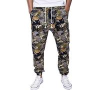 Odot Autumn Men's Sports Sweatpants Jogging Gym Bohemia Trousers, Casual Slim Fit Elastic Waist Bottoms Drawstring Tracksuit Exotic Training Pants with Pockets for Running (M,Floral)
