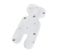 Odot Baby Pushchair Seat Liners, Universal Summer Stroller Seat Soft Comforts Ice Pushchair Liners Washable Pram Seat for Buggy Pushchair and Car Seat -A (33 * 70cm,Brown Bear)