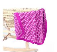 Odot Baby Soft Knit Pure Blanket for Boys and Girls One Size, Toddler Warm Swaddle Sleeping Square Throw Blankets Knitted Unisex Patterns Pram Cot Bed Textured Sleep Blanket (95 * 75cm,Rose red)