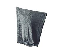 Odot Baby Soft Knit Pure Blanket for Boys and Girls, Toddler Warm Swaddle Sleeping Square Throw Blankets Knitted Unisex Patterns Pram Cot Bed Textured Sleep Blanket (80x100cm,Gray)