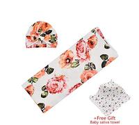 Odot Baby Soft Knit Pure Blanket for Boys and Girls, Toddler Warm Swaddle Sleeping Throw Blankets Knitted Unisex Patterns Pram Cot Bed Textured Sleep Blanket (80cm x 80cm,Flower 2)