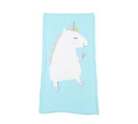 Odot Baby Soft Knit Pure Blanket for Boys Girls Unicorn, Toddler Warm Swaddle Sleeping Square Throw Blankets Knitted Patterns Pram Cot Bed Textured Sleep Blanket (60 * 120cm,Nordic Green)
