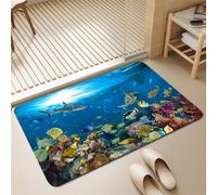 Odot Bath Mat Non Slip Washable Large Small (Marine animal 1,60x90cm)