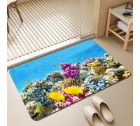 Odot Bath Mat Non Slip Washable Large Small (Marine animal 2,40x60cm)