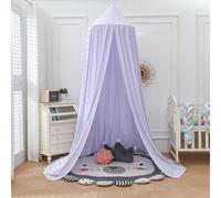 Odot Bed Canopy for Girls and Boys, Hanging Canopy for Bedroom Kids Bed Canopies for Children Travel Mosquito Net for Bed Princess Bed Round Dome for Baby Cot, Nursery (65cm,Light Purple)