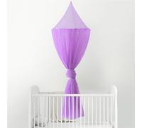 Odot Bed Canopy for Girls and Boys, Hanging Canopy for Bedroom Kids BedCanopies for Children, Princess Bed Mosquito Net Dome for Baby Cot, Nursery - Star Sequins (Purple)
