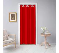 Odot Blackout Thermal Insulation Single Curtain - Modern Partition Curtain for Closet, Window, Bedroom - Solid Color, 59x78.7, Red