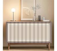 Odot Cabinet Curtains,Modern Simple Texture Hanging Doorway Noren,No Drill Curtains Under the Sink,Dust-Proof Privacy Short Drapes for Shoe Shelf Kitchen Closet Storage Room (Khaki 2,100x140cm)