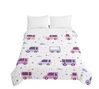 Odot Children Bedspread Throw Single Double Super King Size Quilted Soft Microfiber Lightweight Car pattern Bedspreads Quilt Coverlet All Season Bedding (Polka Dots,130x150cm)