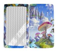 Odot Cot Bed Fitted Sheets, 3D Forest Pattern Moses Basket Fitted Sheet Crib Fitted Sheets Soft Durable Baby Bed Sheets Bassinet Sheets Cot Bed Mattress Protector (Cartoon,70x140cm)