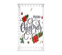 Odot Cot Bed Fitted Sheets, Merry Christmas Moses Basket Fitted Sheet Microfibre Crib Fitted Sheets Soft Baby Bed Sheets Bassinet Sheets Cot Bed Mattress Protector (Christmas Holly,70x140cm)