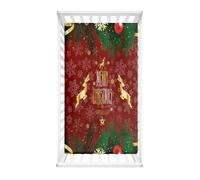 Odot Cot Bed Fitted Sheets, Merry Christmas Moses Basket Fitted Sheet Microfibre Crib Fitted Sheets Soft Baby Bed Sheets Bassinet Sheets Cot Bed Mattress Protector (Christmas Elk,90x55cm)