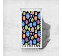 Odot Cot Bed Fitted Sheets, Toddler & Baby Bed Sheets, Universe Planet Print Microfiber Mattress Protector, Cozy Lightweight Bedside Cribs Bassinet Sheets for Boy and Girl (Style I,100x135cm)