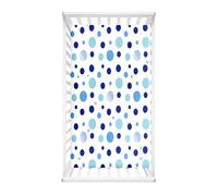 Odot Cot Bed Fitted Sheets Travel Cot Sheets, Colorful Polka Dots Print Microfiber Mattress Protector Cozy Breathable Toddler Baby Kids Bedding for Cradle, Cribs, Bassinet (Blue,90x55cm)